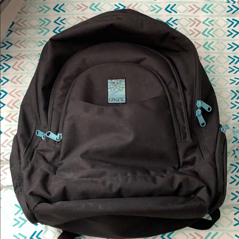 COPY - black floral dakine backpack!